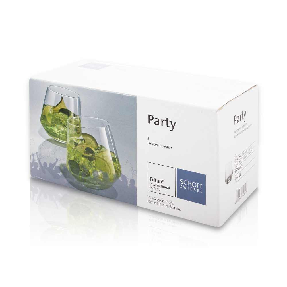 Набор танцующих стаканов для виски 2шт 396мл Schott Zwieswl Bar Special Германия упаковка