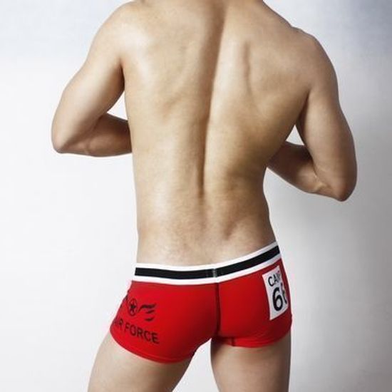 Мужские трусы хипсы красные Superbody Airforce Red Hip Boxer
