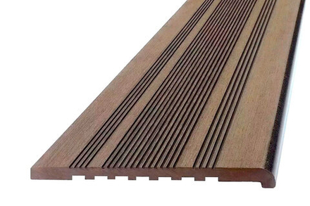 Ступень ДПК Ecodeck 346x23,5x4000мм коричневый