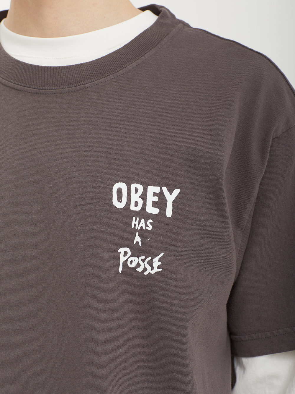 Мужская Футболка Obey Has A Posse