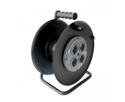 Катушка для намотки провода металлическая с заземлением