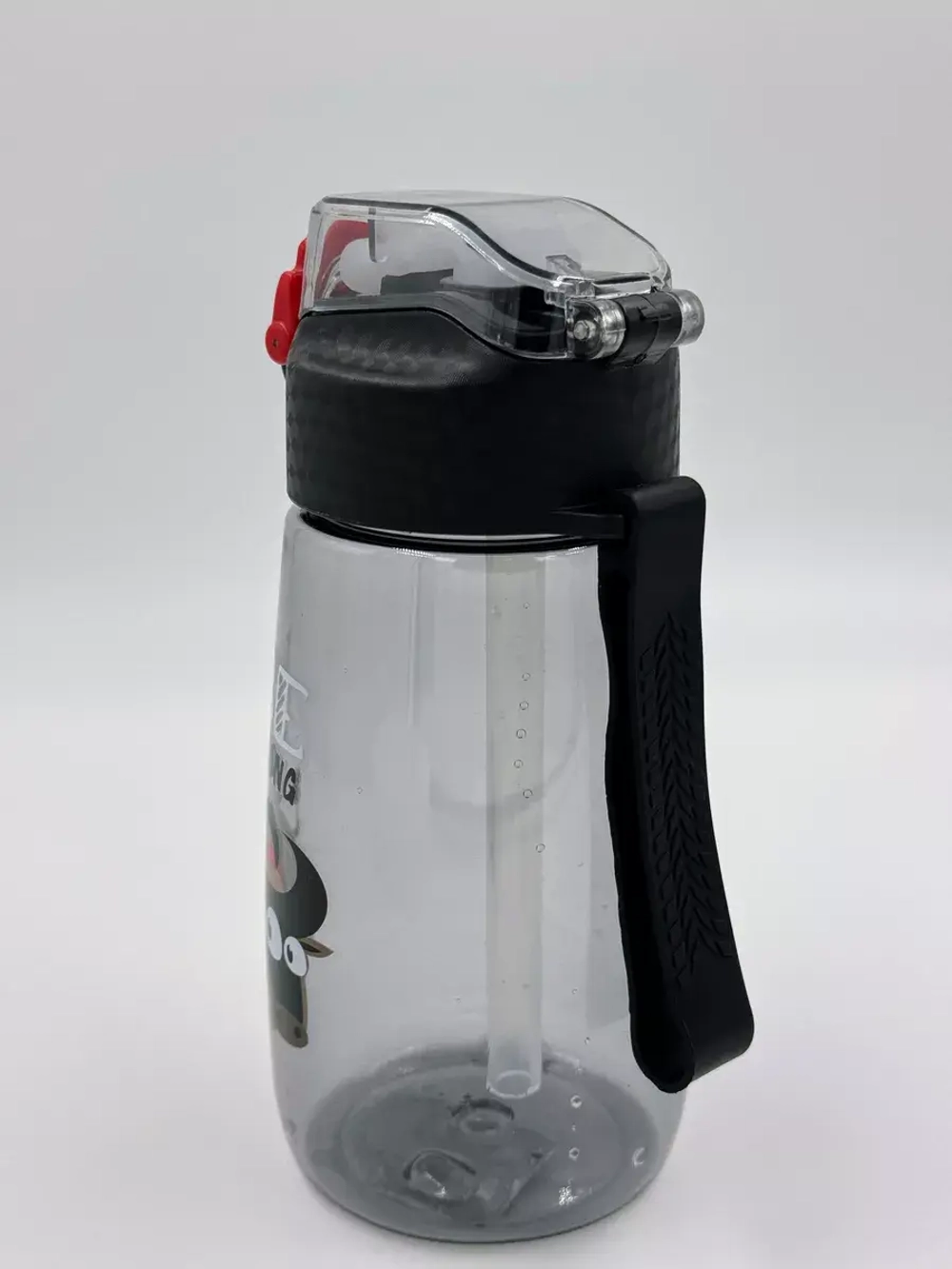 Бутылка для воды с трубочкой силиконовой 480 мл.