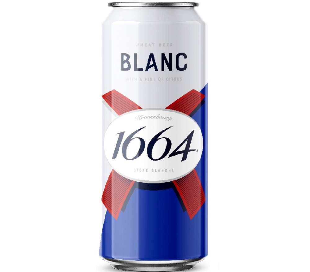 Пиво Kronenbourg 1664 Blanc 0,43 л. in can