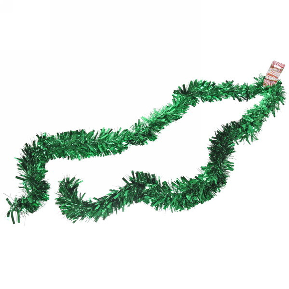 Мишура 2 м 9 см «Праздничное настроение», Зеленый