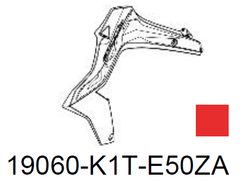 19060-K1T-E50ZA. SHROUD ASSY., L. FR. (WL) *TYPE1*. Fairing CRF300L