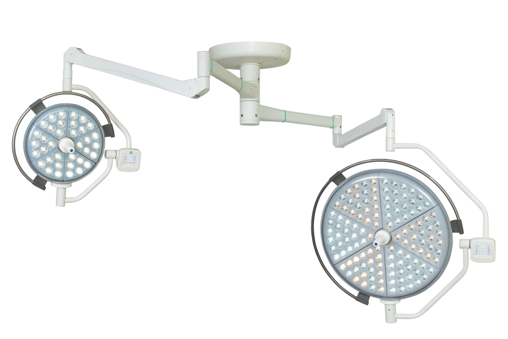 Потолочный двухблочный светодиодный операционный светильник Паналед-160/120