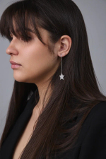 Серьги 0221393-00775 Ag 925, Вставки: 80 Фиан.