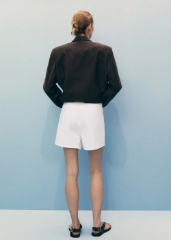 Джинсовая юбка-брюки на запахе