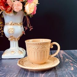 Lenardi 110429 Кофейный набор 12пр. 110 мл БАВАРИЯ карамель в под.уп.(х8)Керамика