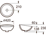 Раковина Roca Bol D42х23 327876000