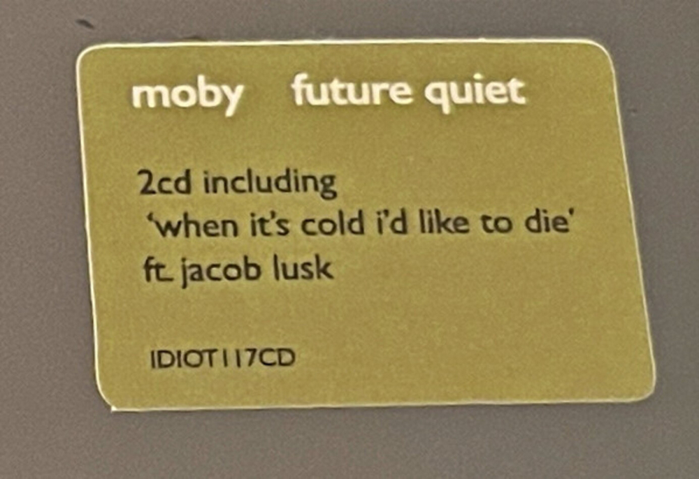 Moby / Future Quiet (2CD)