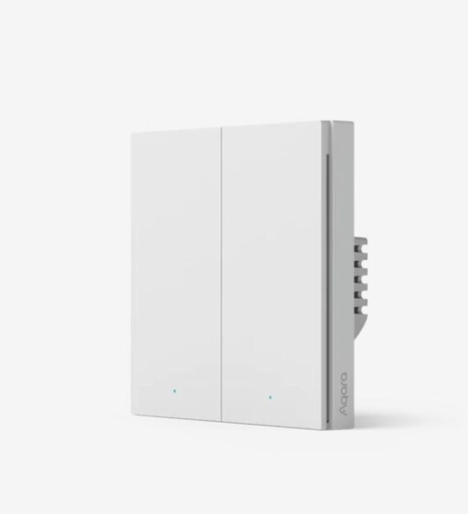 Выключатель двухклавишный Aqara Smart wall switch H1 (без нейтрали)