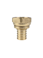 Муфта с накидной гайкой аксиальная, латунь,20х3/4", желтый, RTP (150/10)