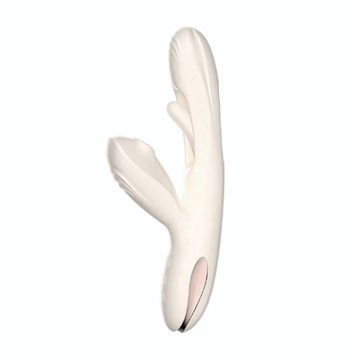 Хай-тек вибратор с таппингом и вакуумом Angela - 21,8 см.