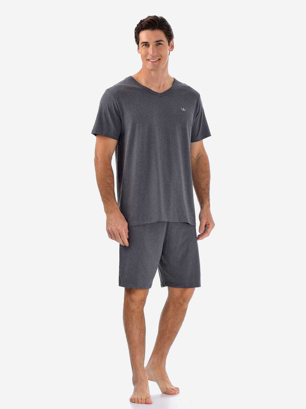 Пижама мужская шорты+футболка 88227