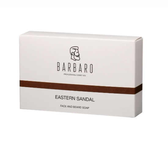 Набор Бальзам для бороды Barbaro, 30 мл., Масло для бороды Barbaro, 30 мл. и Мыло для лица и бороды Barbaro "Eastern sandal", 90 гр.