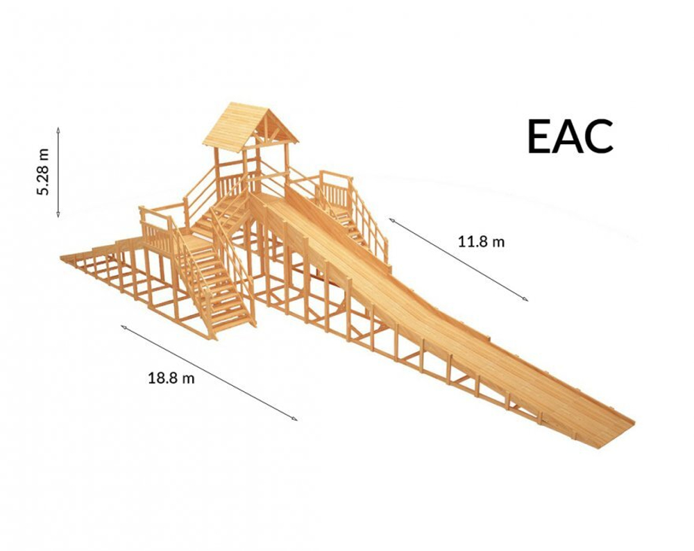 Зимняя горка TORUDA Север wood-11 (скат 11.8 м)