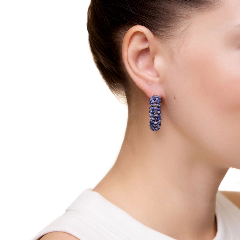 Серьги Изобилие – Синие