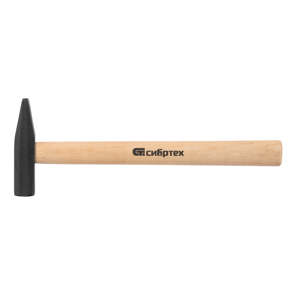 Молоток слесарный, 400 г, квадратный боек, деревянная рукоятка// Сибртех