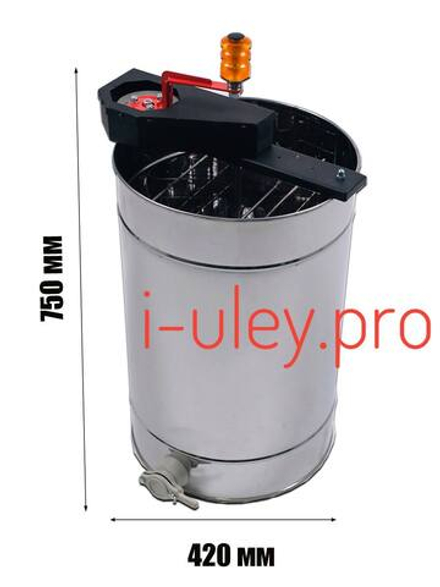 Медогонка 2 рамочная, кассеты неповоротные (нержавейка) Беларусь (без ножек)