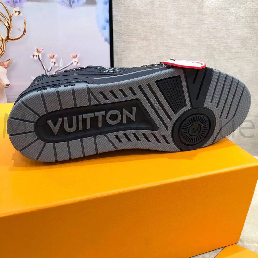 Комбинированные кроссовки LV Trainer Луи Виттон премиум класса