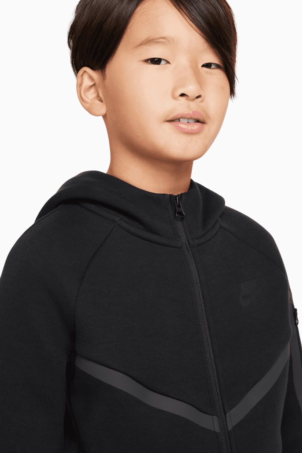 Кофта Nike Sportswear Tech Fleece Junior - черный
