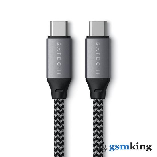 Satechi USB-C to USB-C Short Cable 10-Inch Space Gray ST-TCC10M