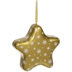 Банка жестяная «Звезда» 12,6*4,8см, цвет золото