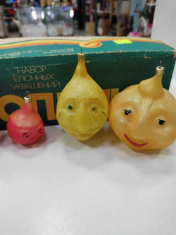 Набор елочных игрушек СССР Чиполлино 1970е