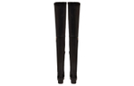 Valentino Leather Over the Knee high Boots 3cm Women"s Black