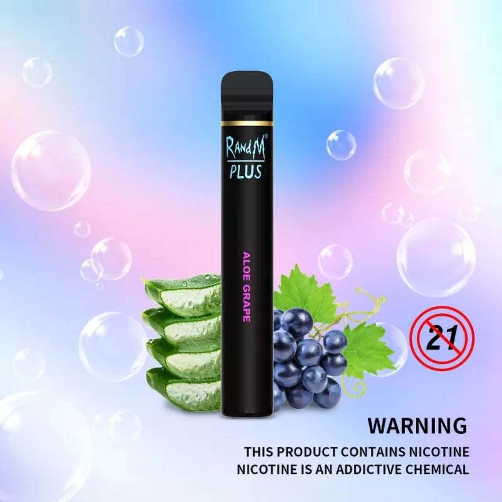 RandM 800 Plus - Aloe Grape (2% nic)