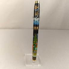 Ручка с ручной росписью Палех "Сказка о царе Салтане" в футляре