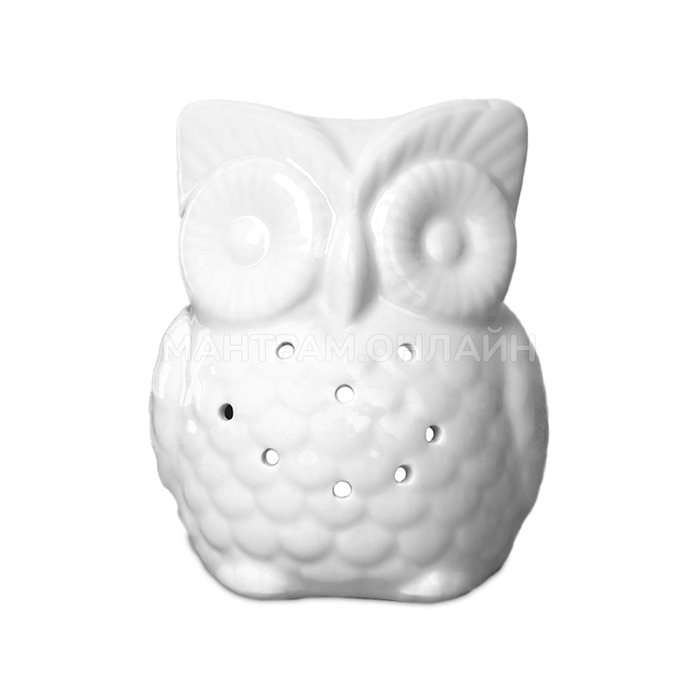 Аромалампа Сова цвет белый 10 см