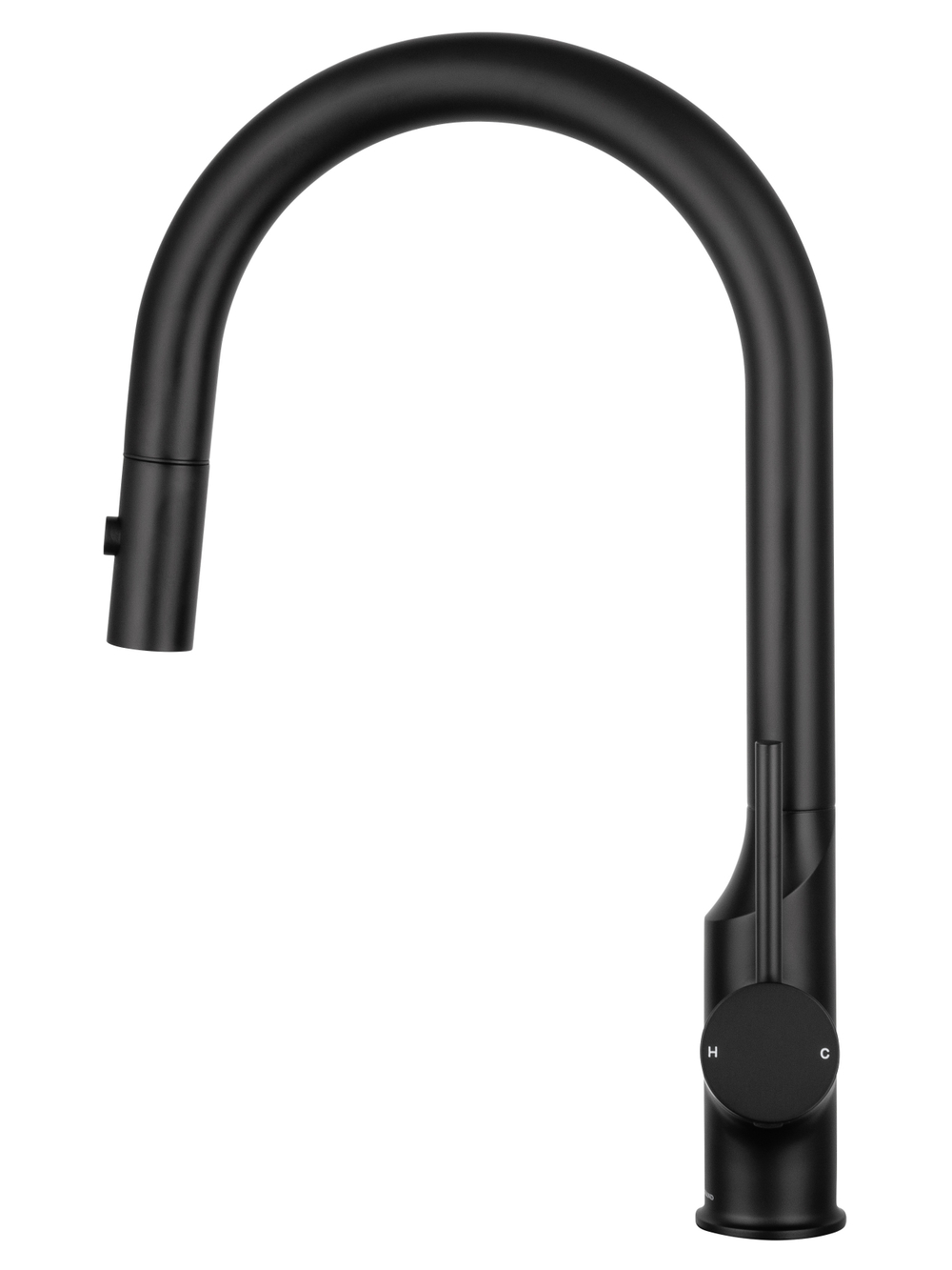 Смеситель для кухни с выдвижным изливом WONZON & WOGHAND, Черный матовый (WW-A21252-MB)