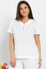 Блуза Ваниль (белая) Б12853-20М LT Collection