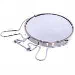 Зеркало настольное в металлической оправе «Модерн» круглое двухстороннее d9,5см