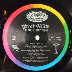 Винтажная виниловая пластинка LP Great White Once Bitten (USA 1987)