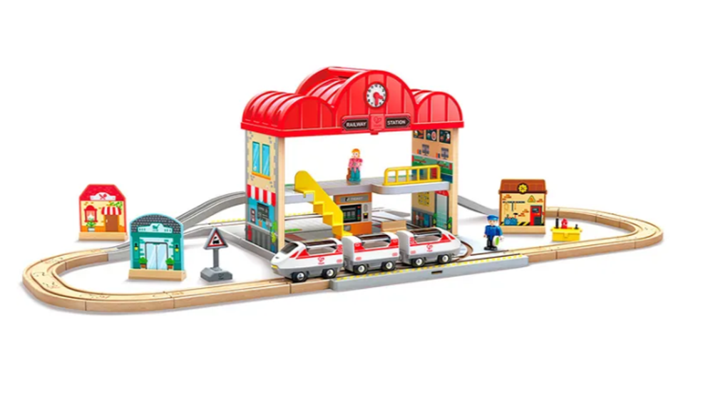 Детский игровой набор "Железнодорожная станция"