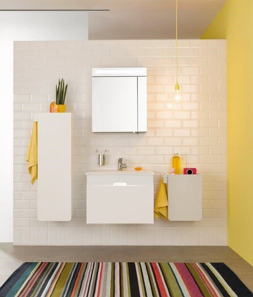 Тумба с раковиной VitrA D-Light 70 с 1 ящиком белый матовый