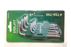 Набор ключей ВОЛАТ Torx T10-T50 9 предметов коротких 11025-09