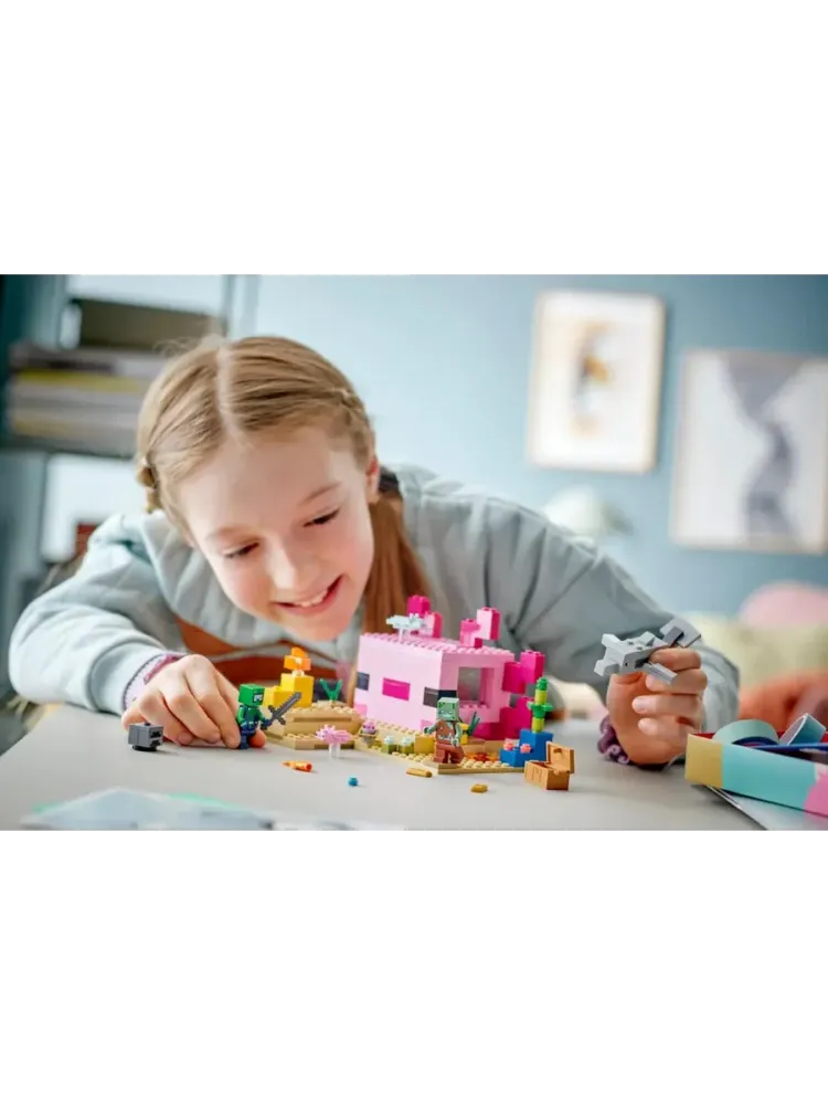 Конструктор Minecraft 21247 Дом аксолотля