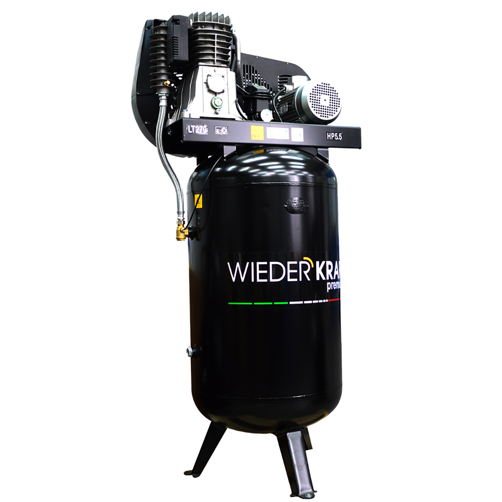 WDK-92760 Компрессор поршневой вертикальный с ременным приводом, 606 л/мин, 4 КВт, 380 В, ресивер 270 л