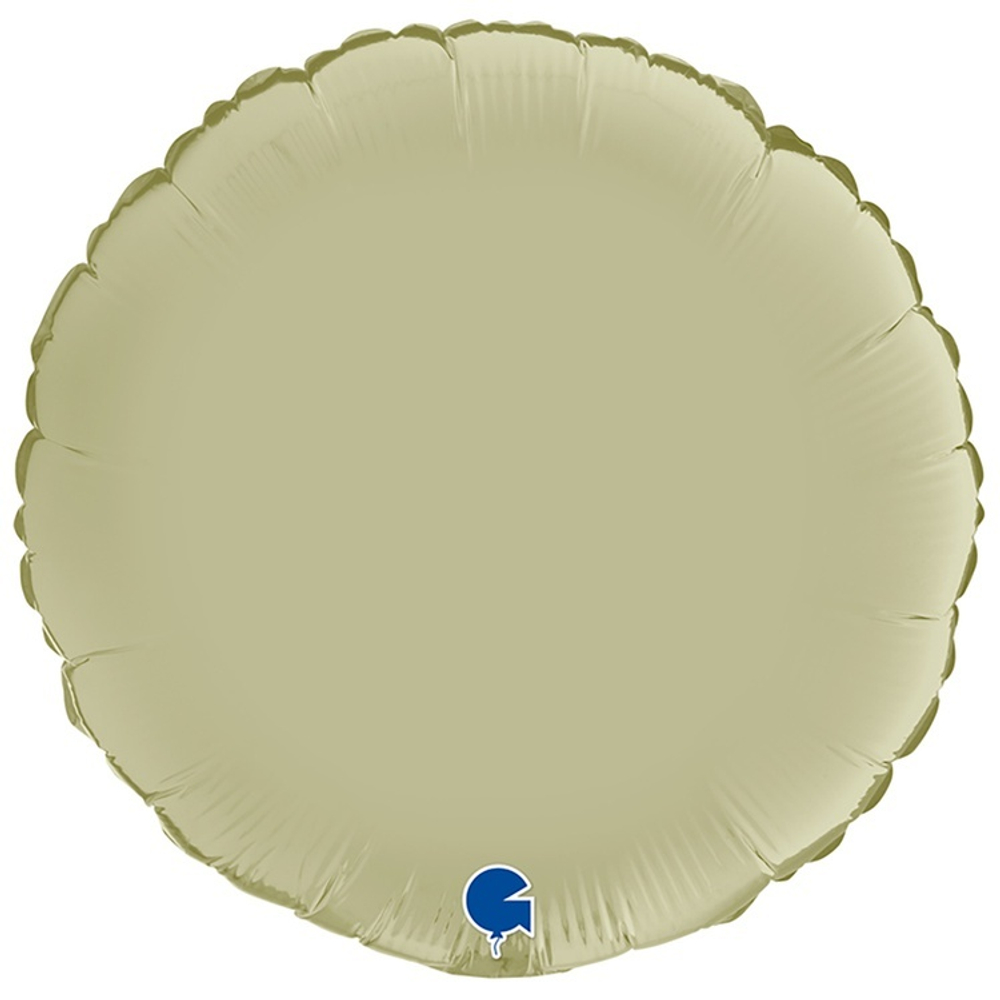 Фольгированная фигура, круг 18"/46СМ Сатин Olive Green