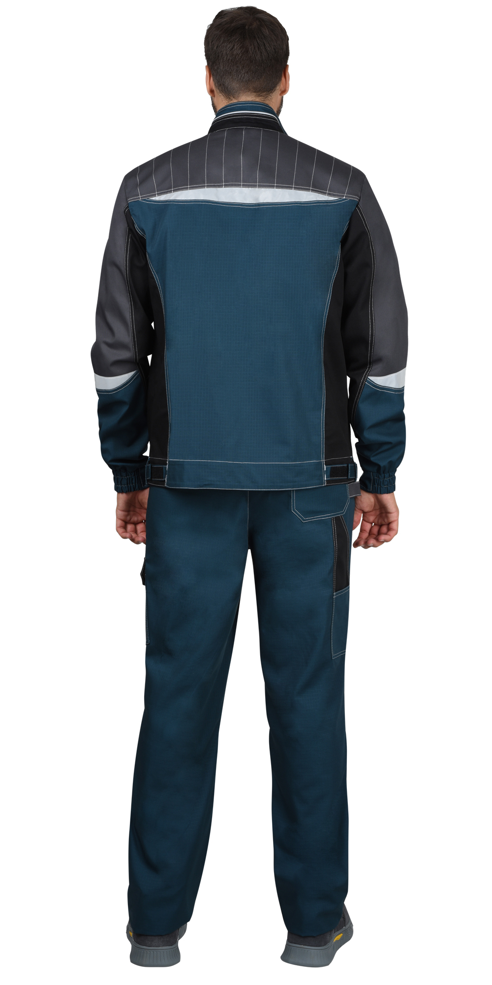 Куртка СИРИУС-КАСПИЙ морена с черным, тёмно-серым и СОП