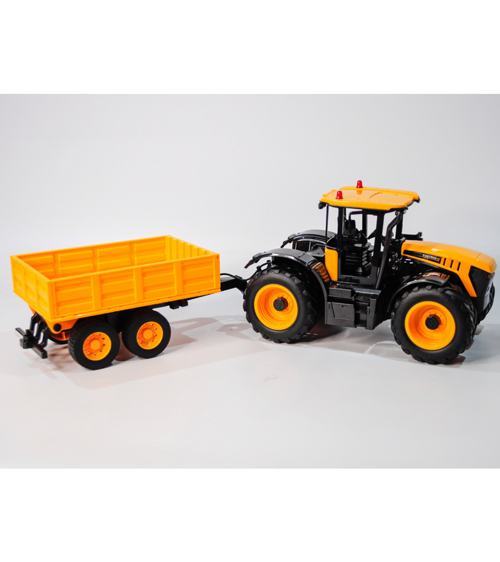 Радиоуправляемый фермерский трактор с прицепом Double Eagle JCB Fastrac 4220 1/16 2.4G RTR
