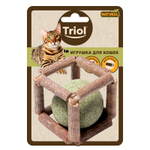 Игрушка для кошек из мататаби "Куб с кошачьей мятой", 40мм, серия NATURAL, Triol