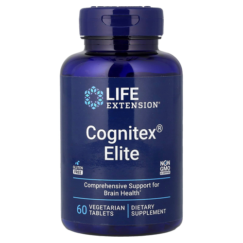 Life Extension, Cognitex Elite, 60 вегетарианских таблеток