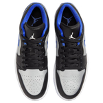 Jordan 1 Low Black Game Royal Metallic Platinum