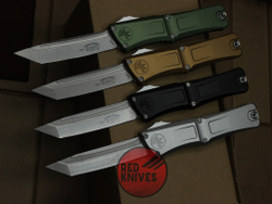 Нож Microtech Troodon 3 T/E Tanto Black - рукоять черный алюминий