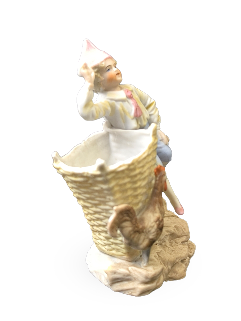 Карандашница (статуэтка) "Мальчик с петухом" Германия